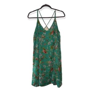 XHILARATION(Target) Floral Printed Strappy Shift Cami Sundress